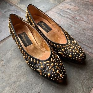 Size 6 bling heel pumps